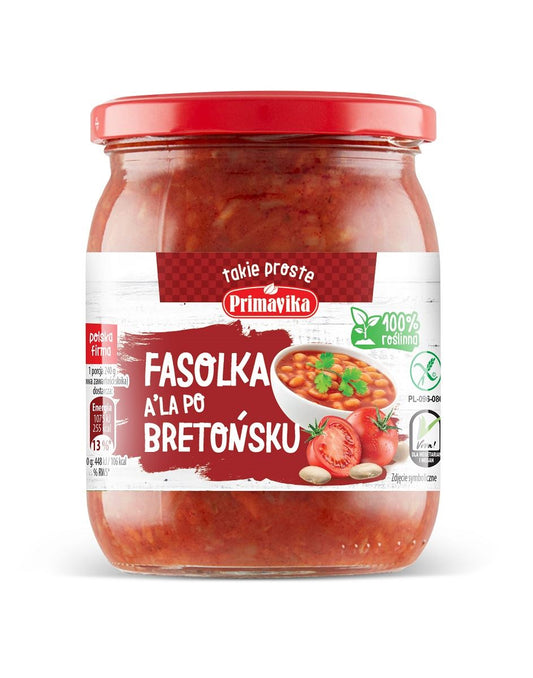 FASOLKA A'LA PO BRETOŃSKU BEZGLUTENOWA 480 g - PRIMAVIKA-0