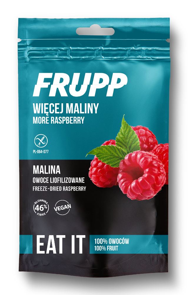 FRUPP OWOCE LIOFILIZOWANE MALINA BEZGLUTENOWE 15 g - CELIKO-0