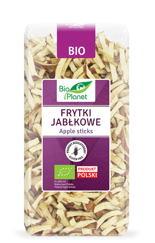 FRYTKI JABŁKOWE BEZGLUTENOWE BIO 100 g - BIO PLANET-0