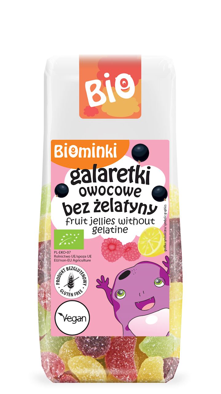 GALARETKI OWOCOWE BEZ ŻELATYNY BEZGLUTENOWE BIO 100 g - BIOMINKI-0