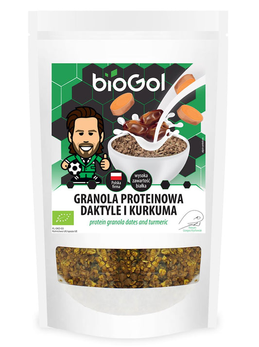 GRANOLA PROTEINOWA DAKTYLE I KURKUMA BIO 200 g - BIOGOL-0