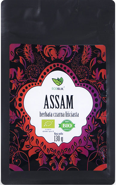 HERBATA CZARNA LIŚCIASTA ASSAM BIO 130 g - ECOBLIK-0