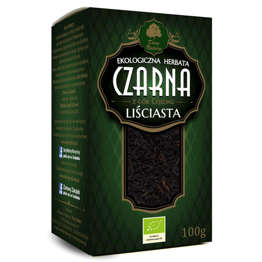 HERBATA CZARNA LIŚCIASTA BIO 100 g - DARY NATURY-0