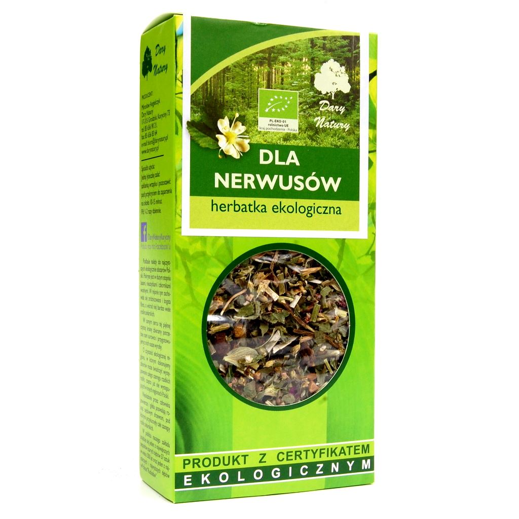 HERBATKA DLA NERWUSÓW BIO 50 g - DARY NATURY-0