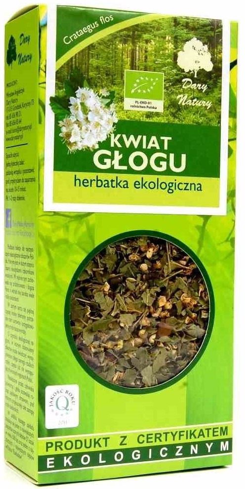 HERBATKA KWIAT GŁOGU BIO 50 g - DARY NATURY-0