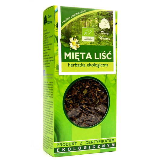 HERBATKA LIŚĆ MIĘTY BIO 25 g - DARY NATURY-0