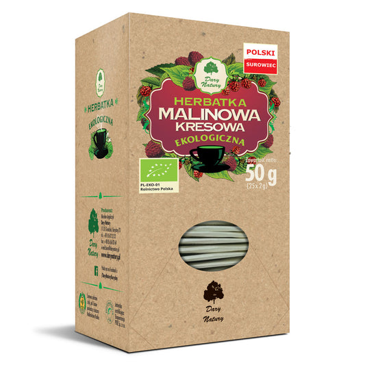 HERBATKA MALINOWA KRESOWA BIO (25 x 2 g) 50 g - DARY NATURY-0