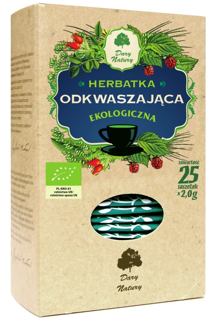 HERBATKA ODKWASZAJĄCA BIO (25 x 2 g) 50 g - DARY NATURY-0