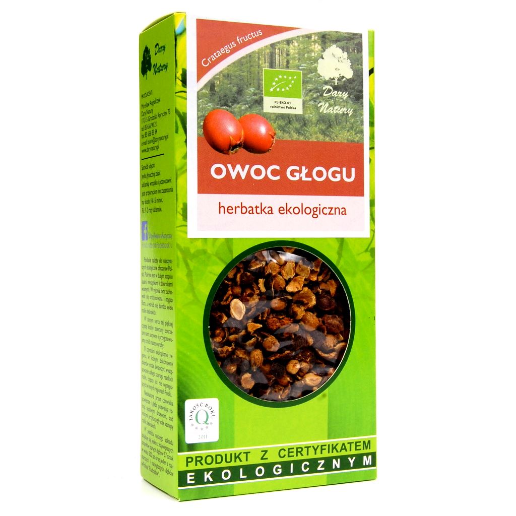 HERBATKA OWOC GŁOGU BIO 100 g - DARY NATURY-0