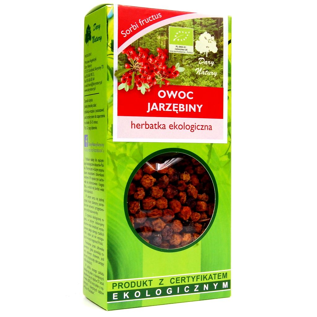 HERBATKA OWOC JARZĘBINY BIO 50 g - DARY NATURY-0