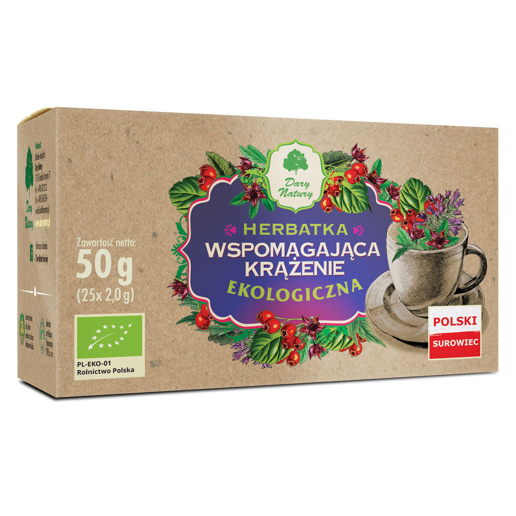 HERBATKA WSPOMAGAJĄCA KRĄŻENIE BIO (25 x 2 g) 50 g - DARY NATURY-0