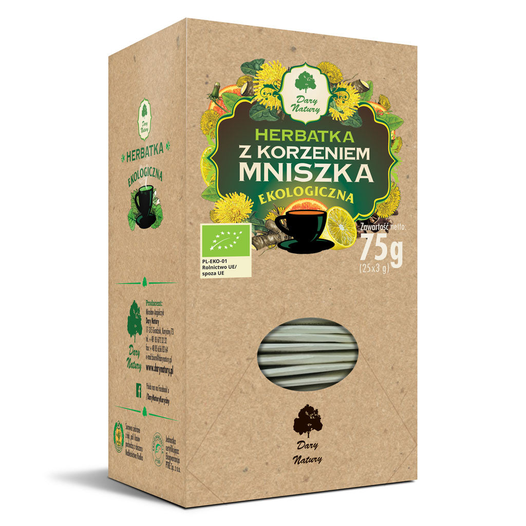 HERBATKA Z KORZENIEM MNISZKA BIO (25 x 3 g) 75 g - DARY NATURY-0