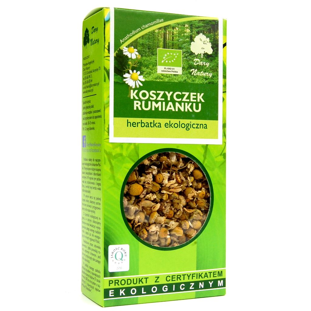 HERBATKA Z KOSZYCZKÓW RUMIANKU BIO 25 g - DARY NATURY-0