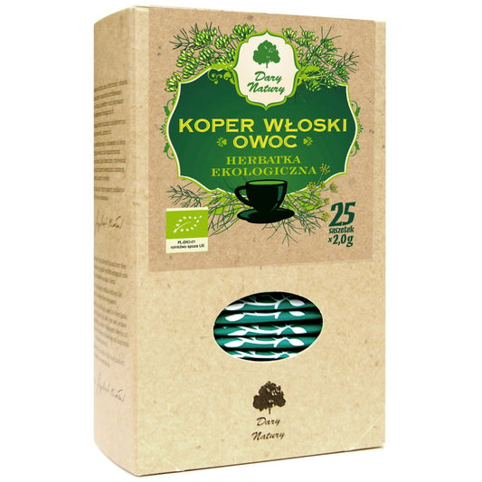 HERBATKA Z OWOCU KOPRU WŁOSKIEGO BIO (25 x 2 g) 50 g - DARY NATURY-0