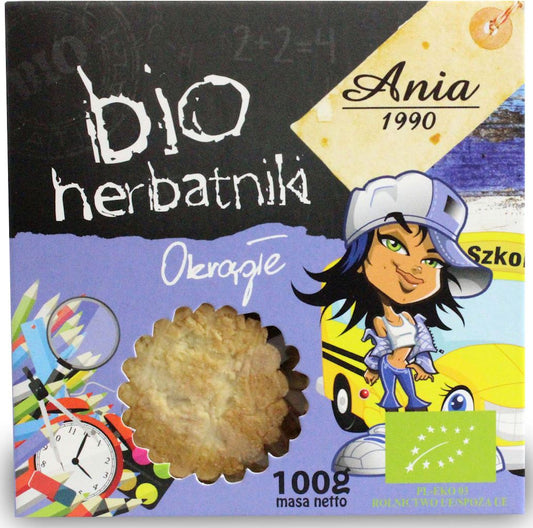 HERBATNIKI OKRĄGŁE BIO 100 g - BIO ANIA-0