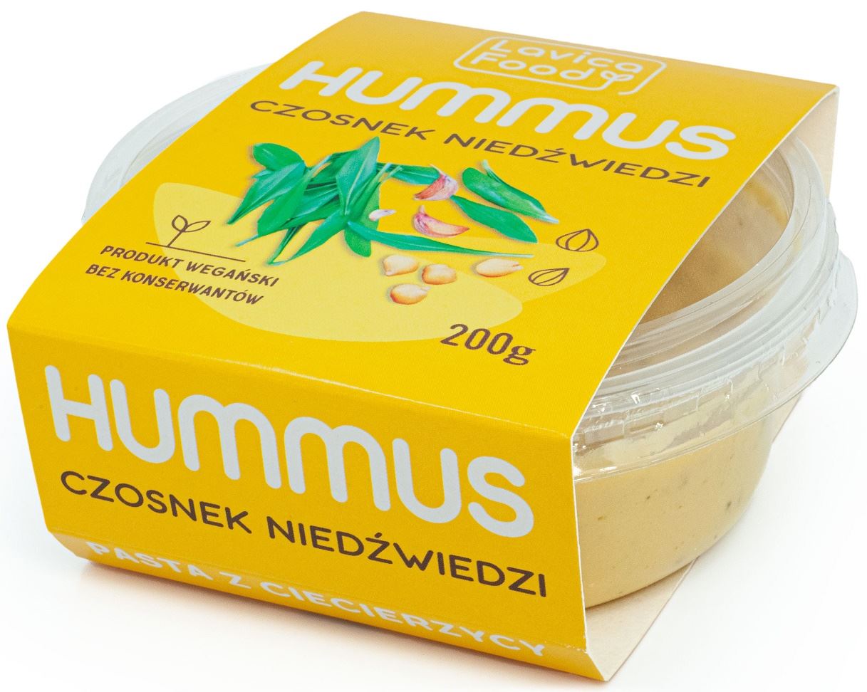 HUMMUS CZOSNEK NIEDŹWIEDZI 200 g - LAVICA FOOD-0