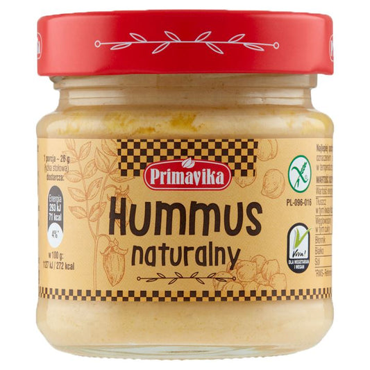 HUMMUS NATURALNY BEZGLUTENOWY 160 g - PRIMAVIKA-0