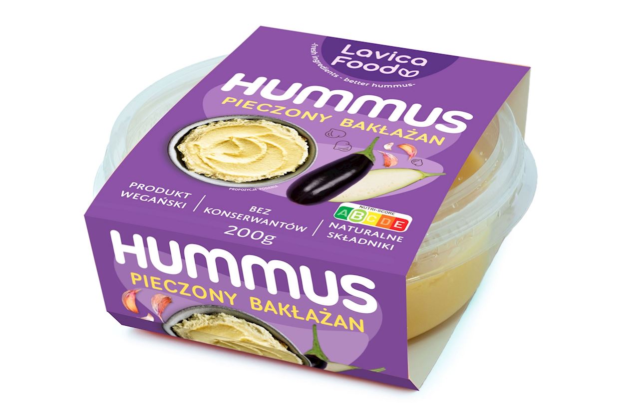 HUMMUS PIECZONY BAKŁAŻAN 200 g - LAVICA FOOD-0