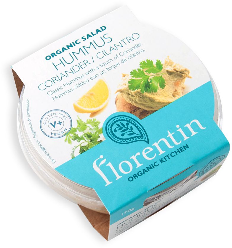 HUMMUS Z KOLENDRĄ BEZGLUTENOWY BIO 170 g - FLORENTIN-0