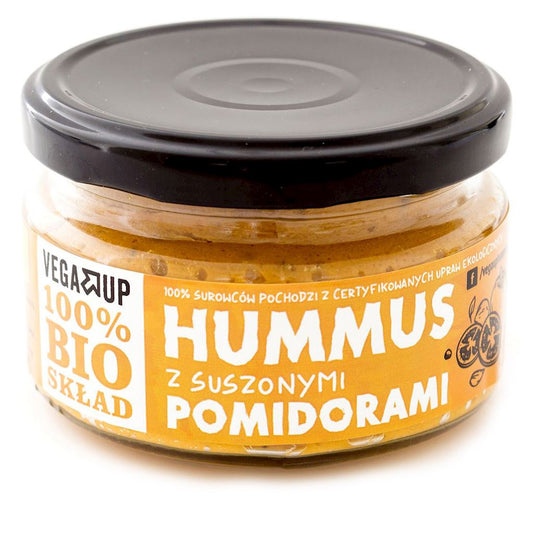 HUMMUS Z SUSZONYMI POMIDORAMI BIO 190 g - VEGA UP-0