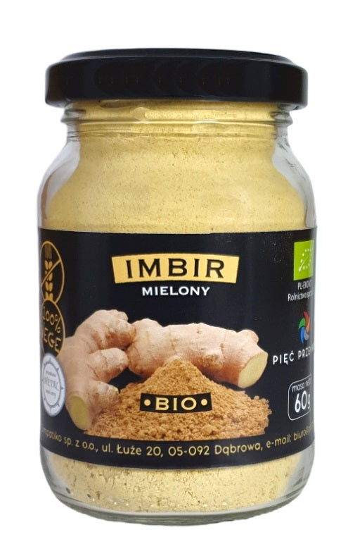 IMBIR MIELONY BEZGLUTENOWY BIO 60 g - PIĘĆ PRZEMIAN-0