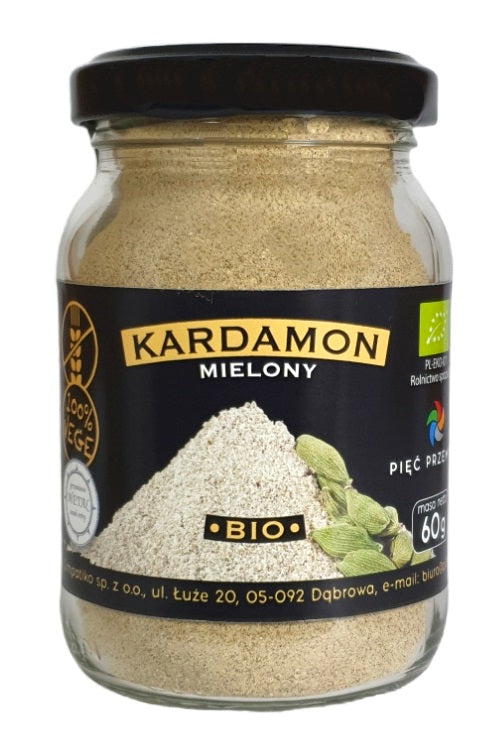 KARDAMON MIELONY BEZGLUTENOWY BIO 60 g - PIĘĆ PRZEMIAN-0