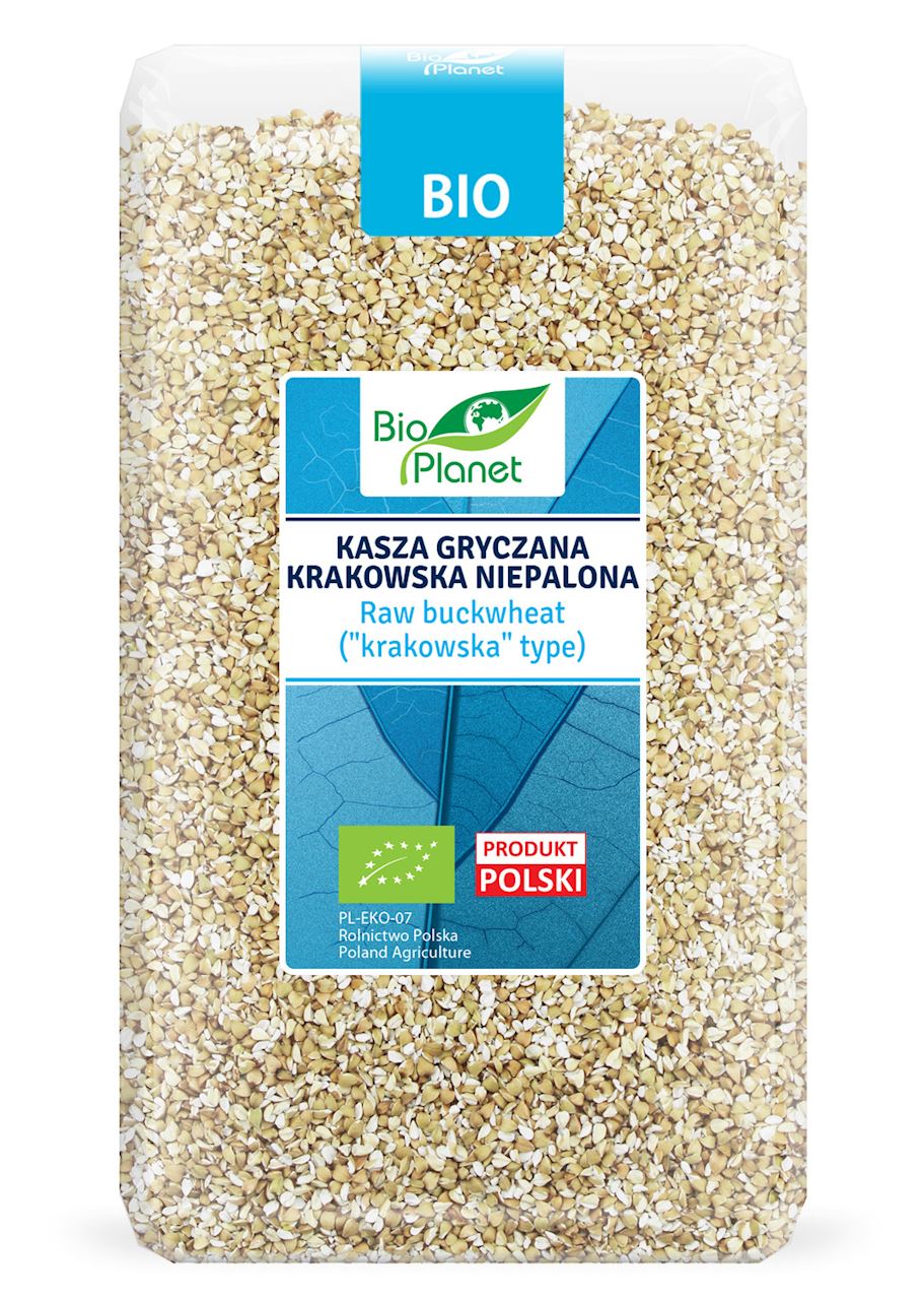 KASZA GRYCZANA KRAKOWSKA NIEPALONA BIO 1 kg - BIO PLANET-0