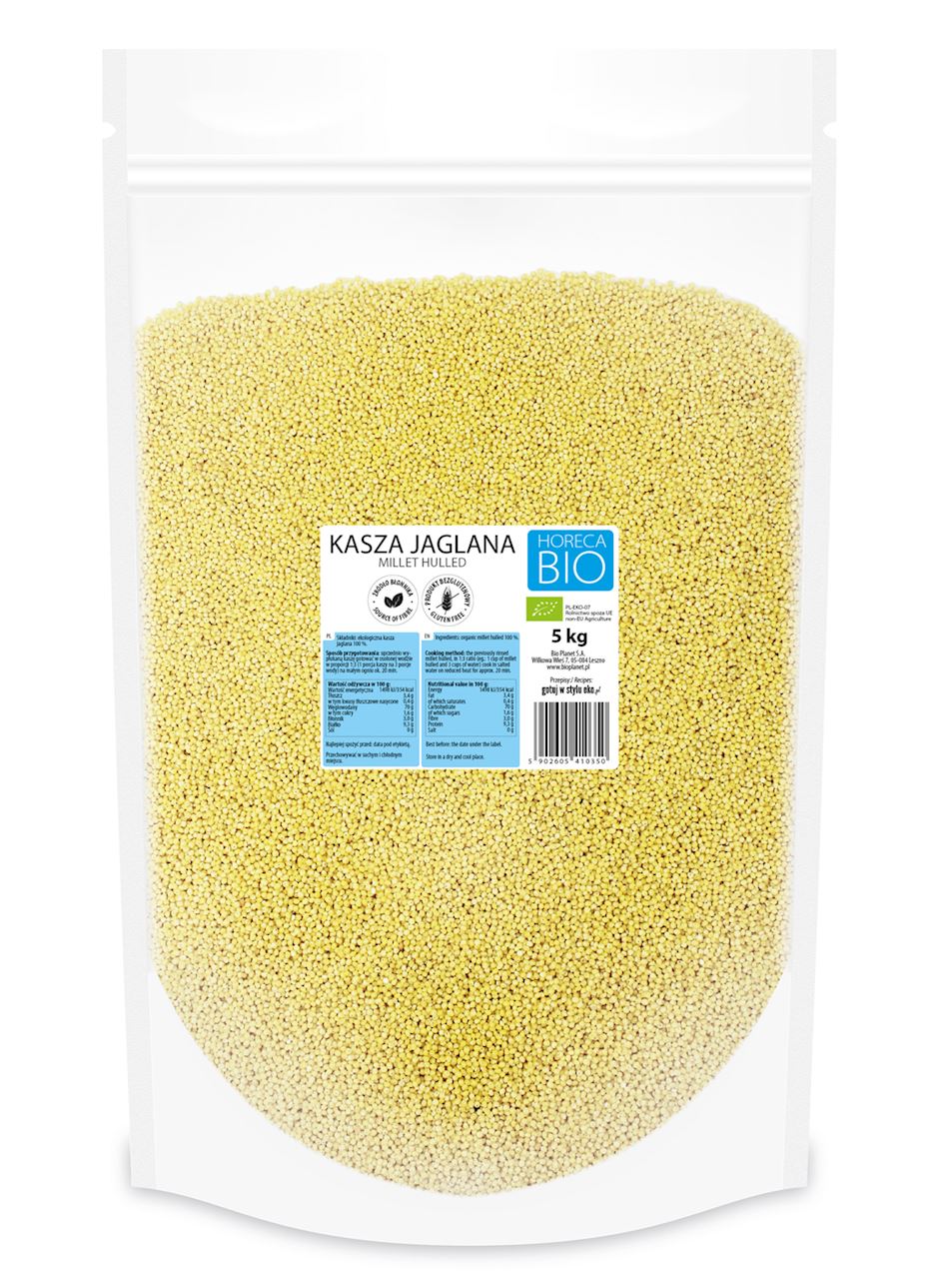 KASZA JAGLANA BEZGLUTENOWA BIO 5 kg - HORECA-0