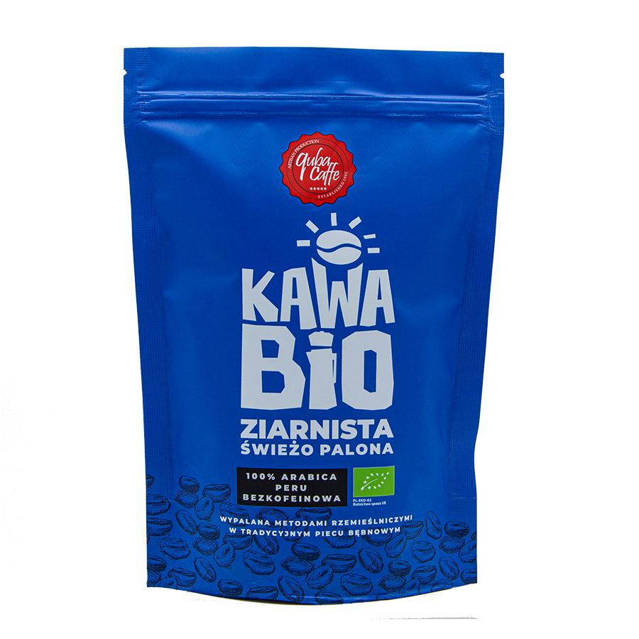 KAWA ZIARNISTA BEZKOFEINOWA ARABICA 100 % BIO 250 g - QUBA CAFFE-0