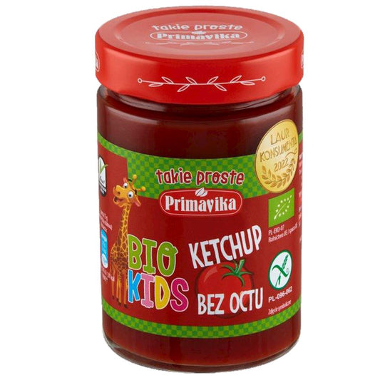 KETCHUP BEZ OCTU DLA DZIECI BEZGLUTENOWY BIO 315 g - PRIMAVIKA (PRIMAECO) (BIO KIDS)-0