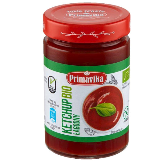 KETCHUP ŁAGODNY BEZGLUTENOWY BIO 315 g - PRIMAVIKA (PRIMAECO)-0