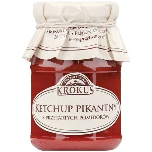 KETCHUP PIKANTNY BEZGLUTENOWY 180 g - KROKUS-0