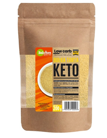 KETO BUŁKA TARTA BEZGLUTENOWA 200 g - BALVITEN-0