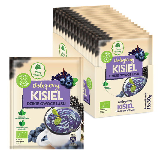 KISIEL INSTANT DZIKIE OWOCE LASU BEZGLUTENOWY BIO 30 g - DARY NATURY-0