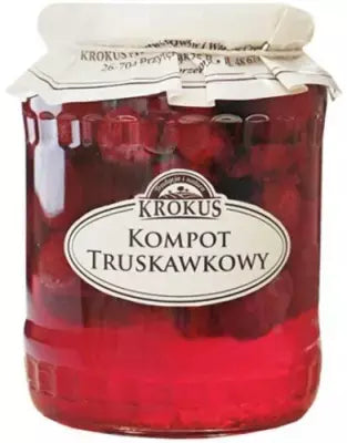 KOMPOT TRUSKAWKOWY 640 g (260 g) - KROKUS-0