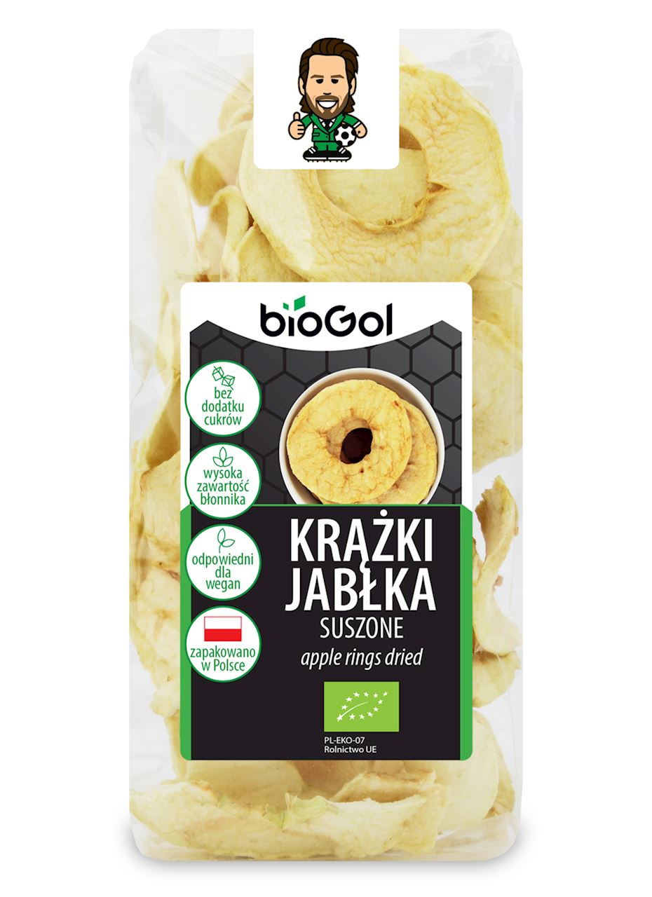 KRĄŻKI JABŁKA SUSZONE BIO 50 g - BIOGOL-0