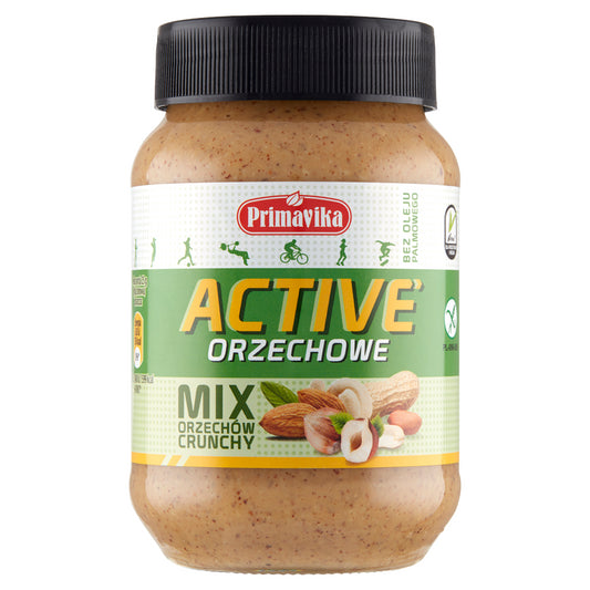 KREM ORZECHOWY CRUNCHY ACTIVE BEZGLUTENOWY 470 g - PRIMAVIKA-0