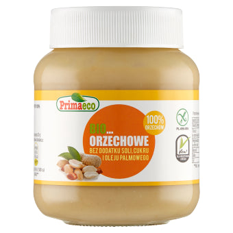 KREM Z PRAŻONYCH ORZESZKÓW ZIEMNYCH BEZGLUTENOWY BIO 360 g - PRIMAVIKA (PRIMAECO)-0