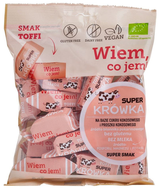 KRÓWKI O SMAKU TOFFI BEZMLECZNE BEZGLUTENOWE BIO 150 g - ME GUSTO (SUPER KRÓWKA)-0