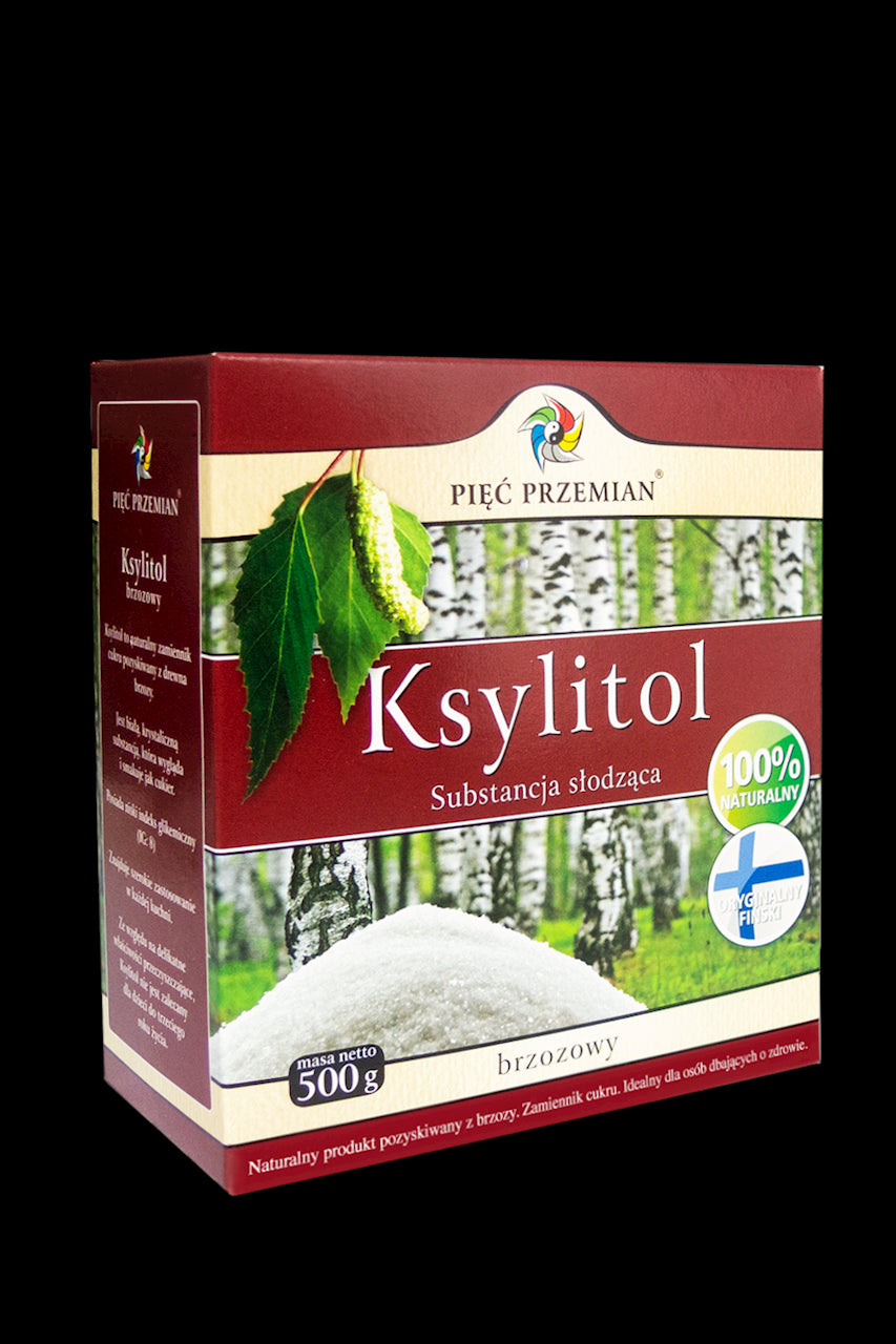 KSYLITOL 500 g (PUDEŁKO PAPIEROWE) - PIĘĆ PRZEMIAN (FINLANDIA)-0