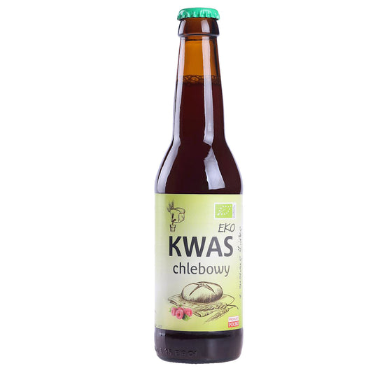 KWAS CHLEBOWY Z SOKIEM MALINOWYM BEZGLUTENOWY BIO 330 ml - EKO NATURA-0