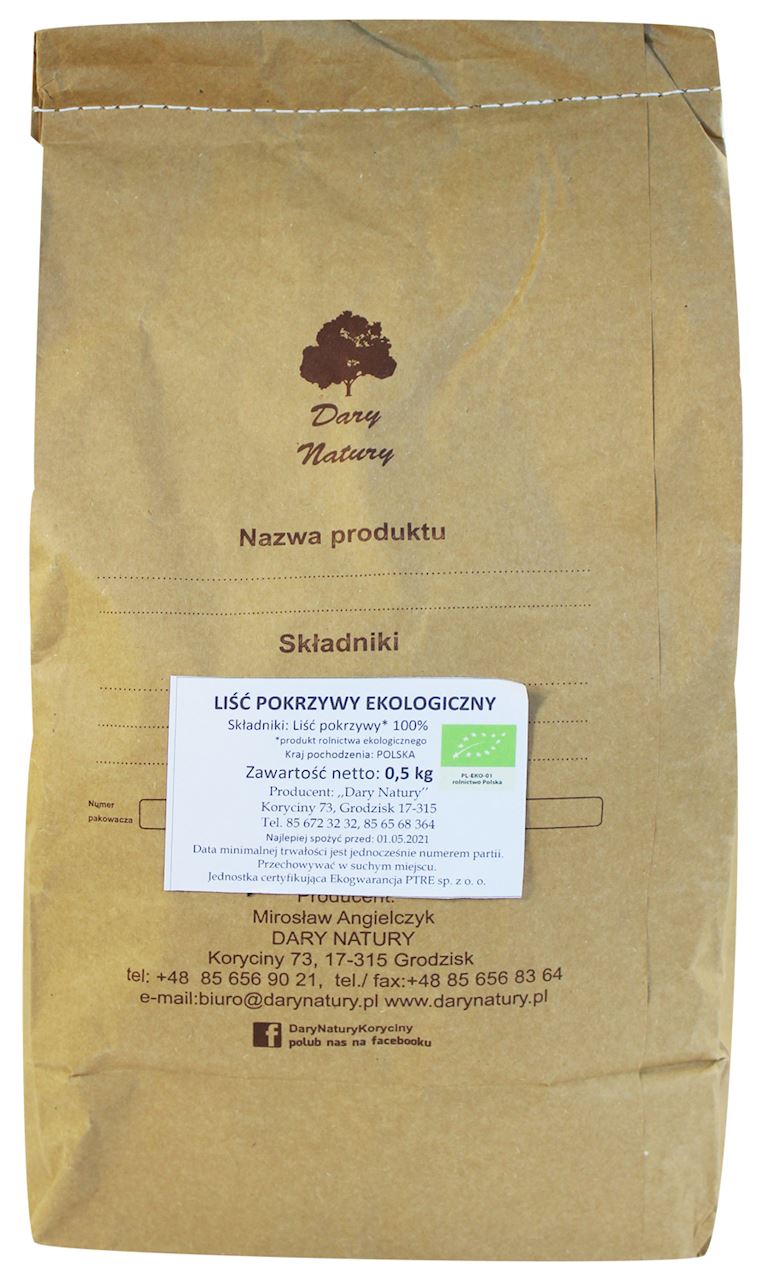 LIŚĆ POKRZYWY BIO 500 g - HORECA (DARY NATURY)-0