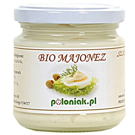 MAJONEZ JAJECZNY BIO 180 ml - POLONIAK-0