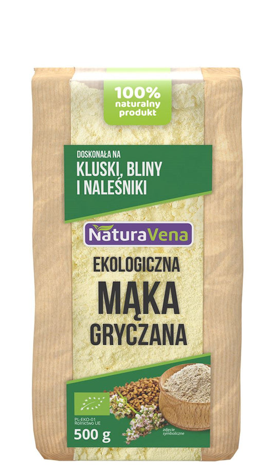 MĄKA GRYCZANA JASNA BIO 500 g - NATURAVENA-0