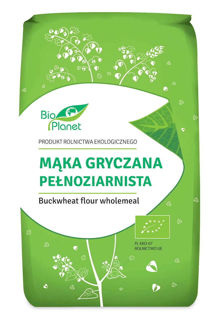 MĄKA GRYCZANA PEŁNOZIARNISTA BIO 500 g - BIO PLANET-0