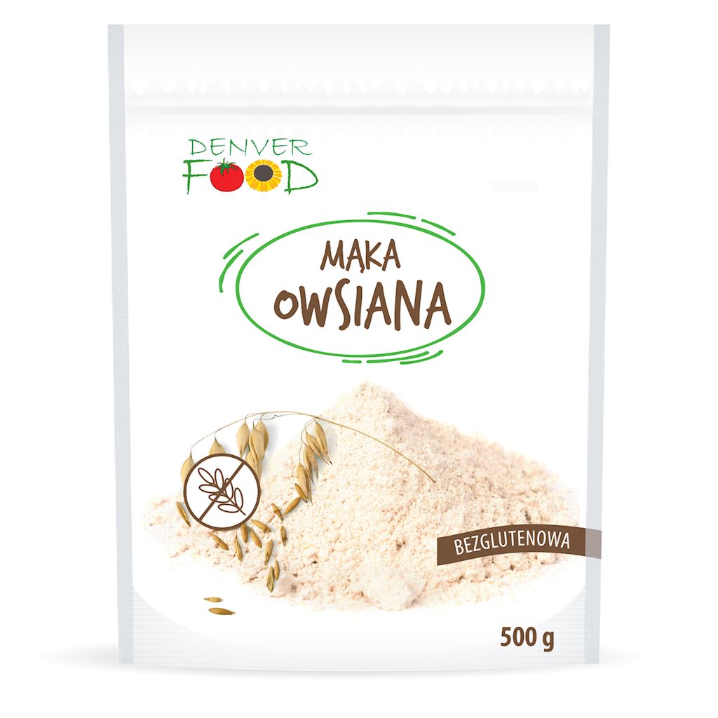 MĄKA OWSIANA BEZGLUTENOWA 500 g - DENVER FOOD-0