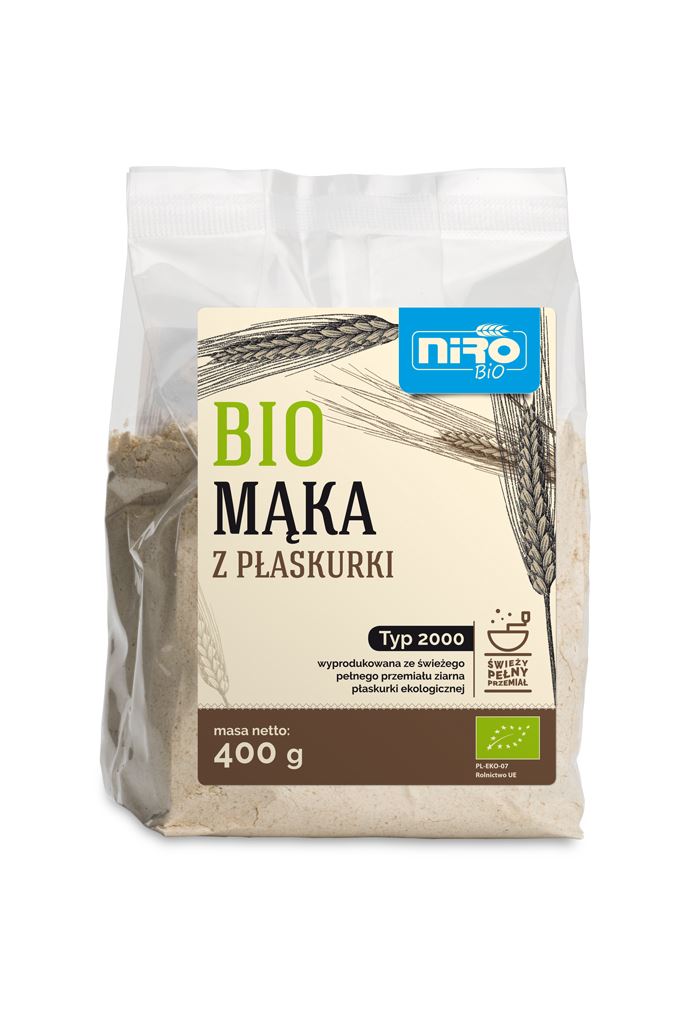 MĄKA Z PŁASKURKI BIO 400 g - NIRO-0