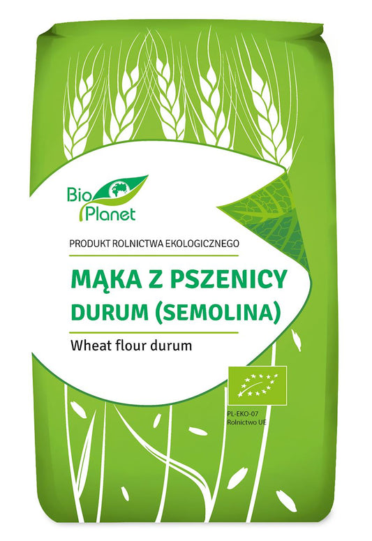 MĄKA Z PSZENICY DURUM (SEMOLINA) BIO 500 g - BIO PLANET-0