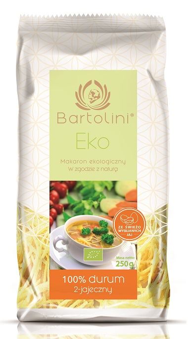 MAKARON (2-JAJECZNY) KRAJANKA BIO 250 g - BARTOLINI-0