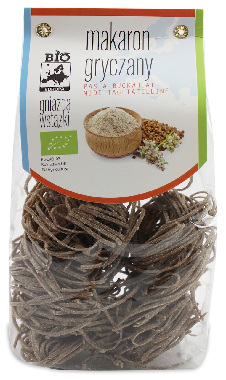 MAKARON (GRYCZANY) GNIAZDA WSTĄŻKI BIO 250 g - BIO PLANET-0